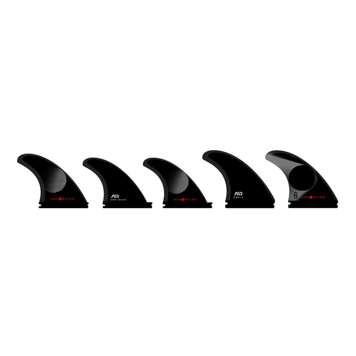 Endorfins Slater KSR Rake Large 5-Fin Surfboard Fins - Futures
