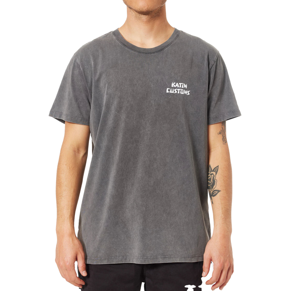 Katin Venice Men's S/S T-Shirt - Black Sand Wash