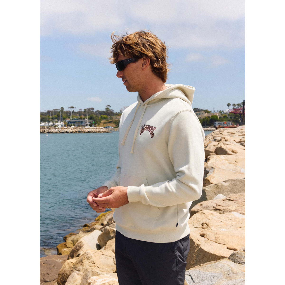 O'Neill Psych'd Classic Men's L/S Hoodie - Light Khaki
