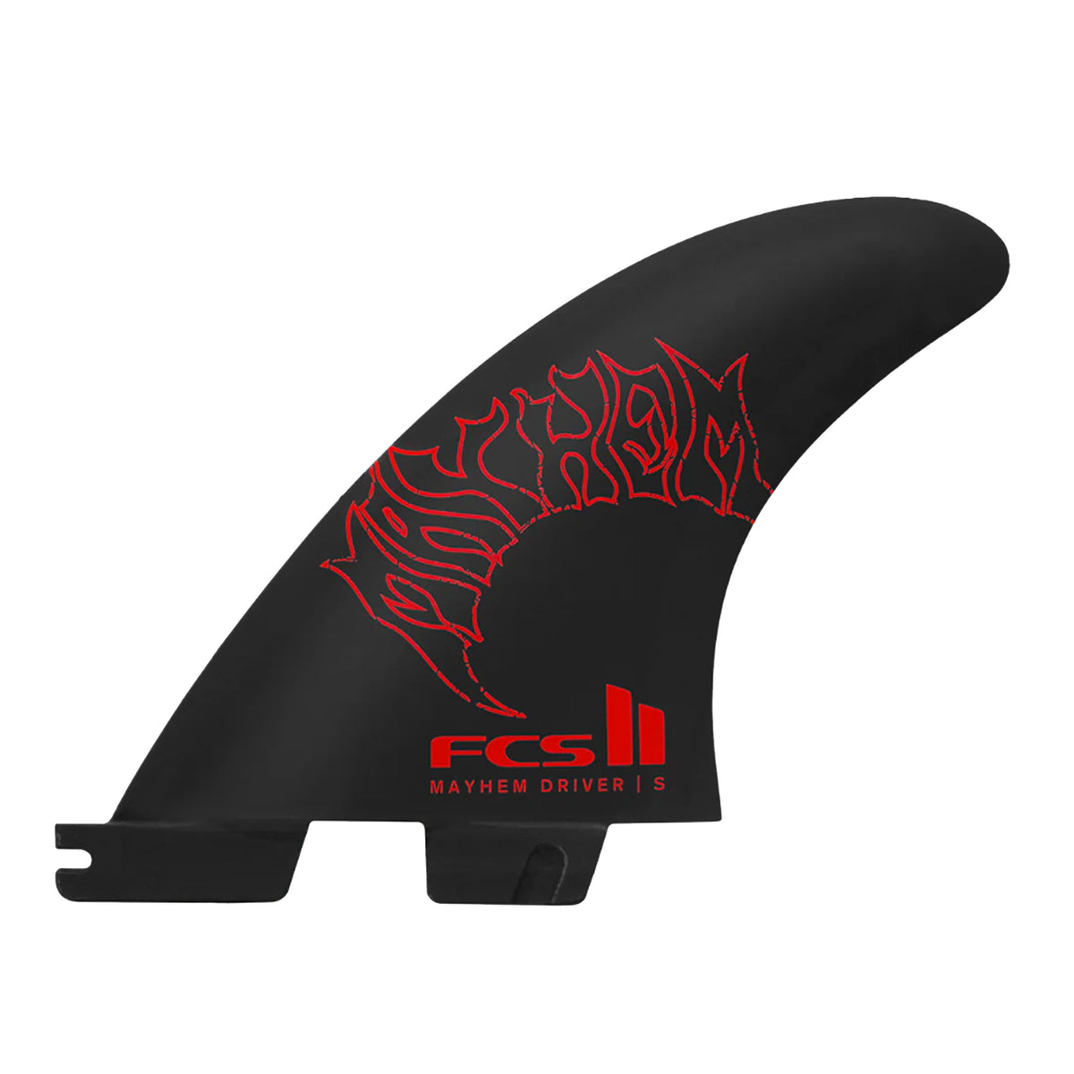 FCS II Mayhem Driver Tri Surfboard Fins - Small/Red