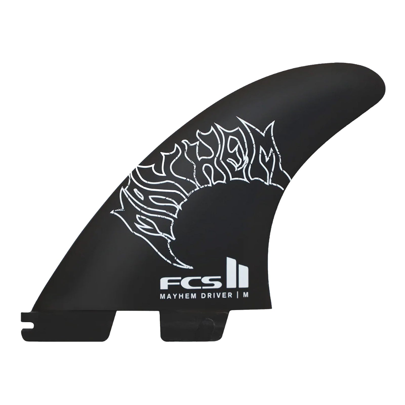 FCS II Mayhem Driver Tri Surfboard Fins - Medium/White
