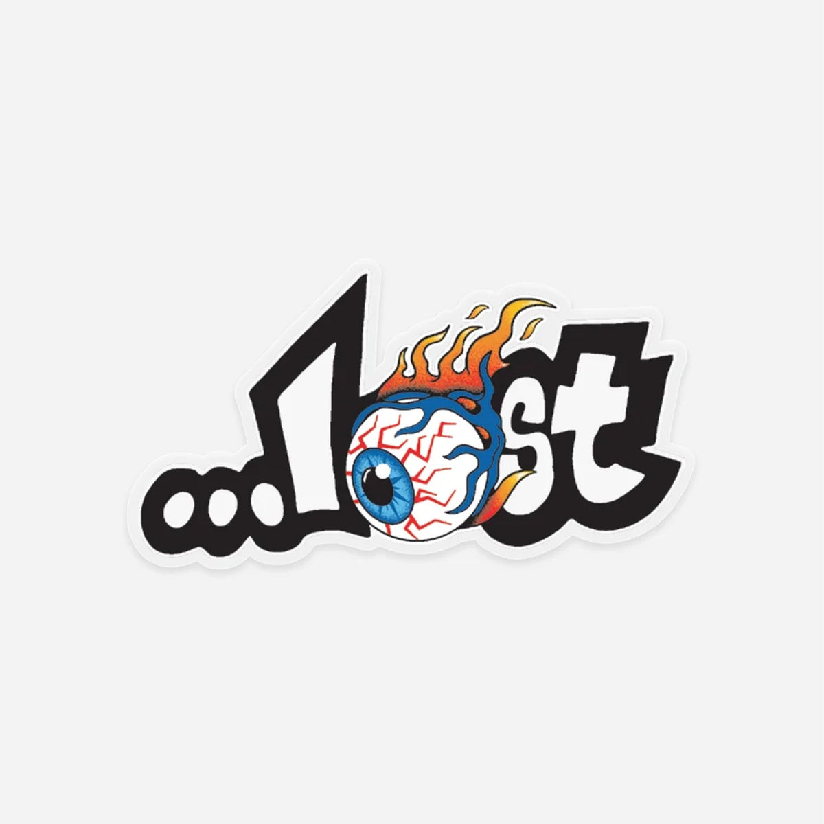 Lost Surfboard Flamin' Eyeball Sticker