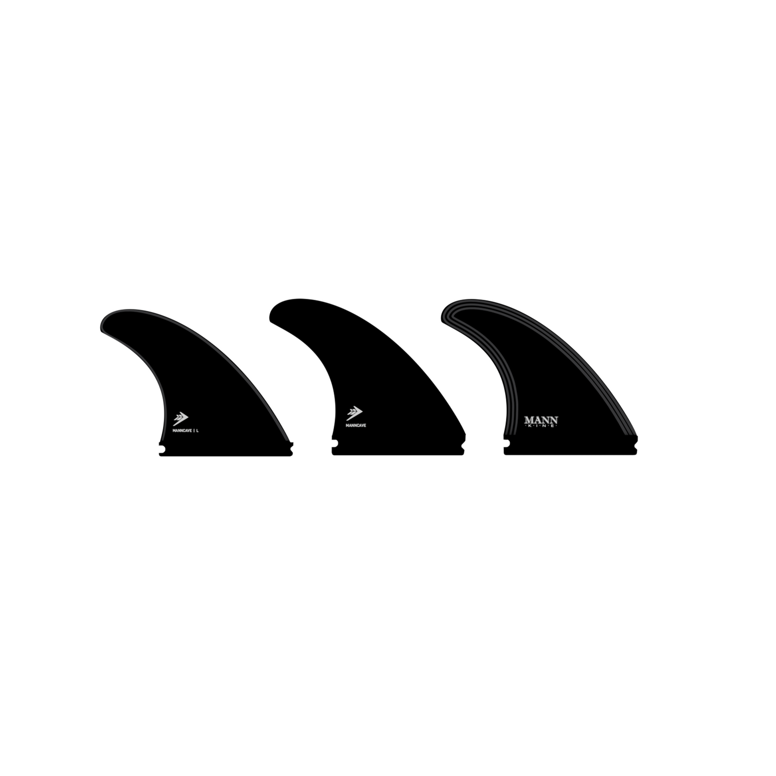Firewire Manncave Tri Surfboard Fins - Large/Black