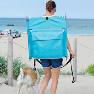 Tommy Bahama Backpack Lounger Beach Chair - Blue