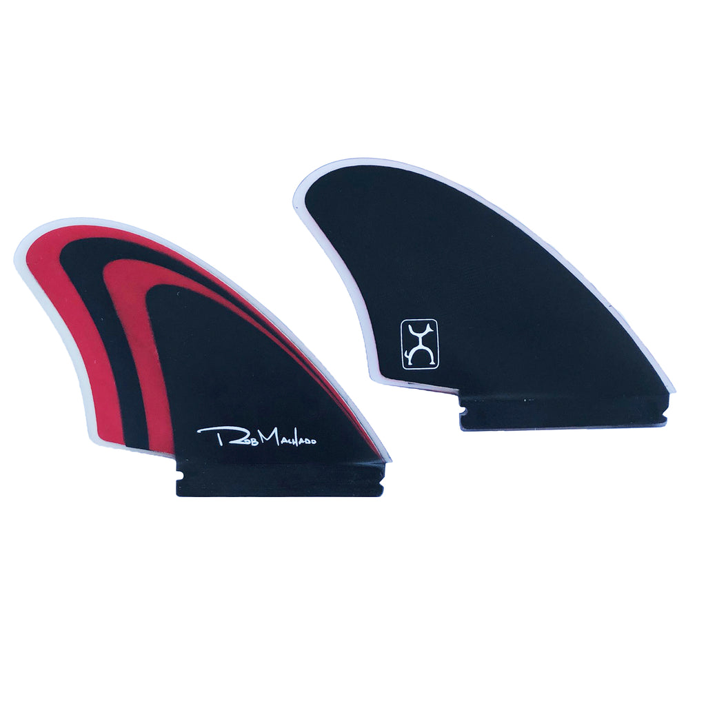 Futures Fins Machado Twin マチャド ツイン Firewire Machado Too Fish Futures Twin Surfboard Fins - Black/Red