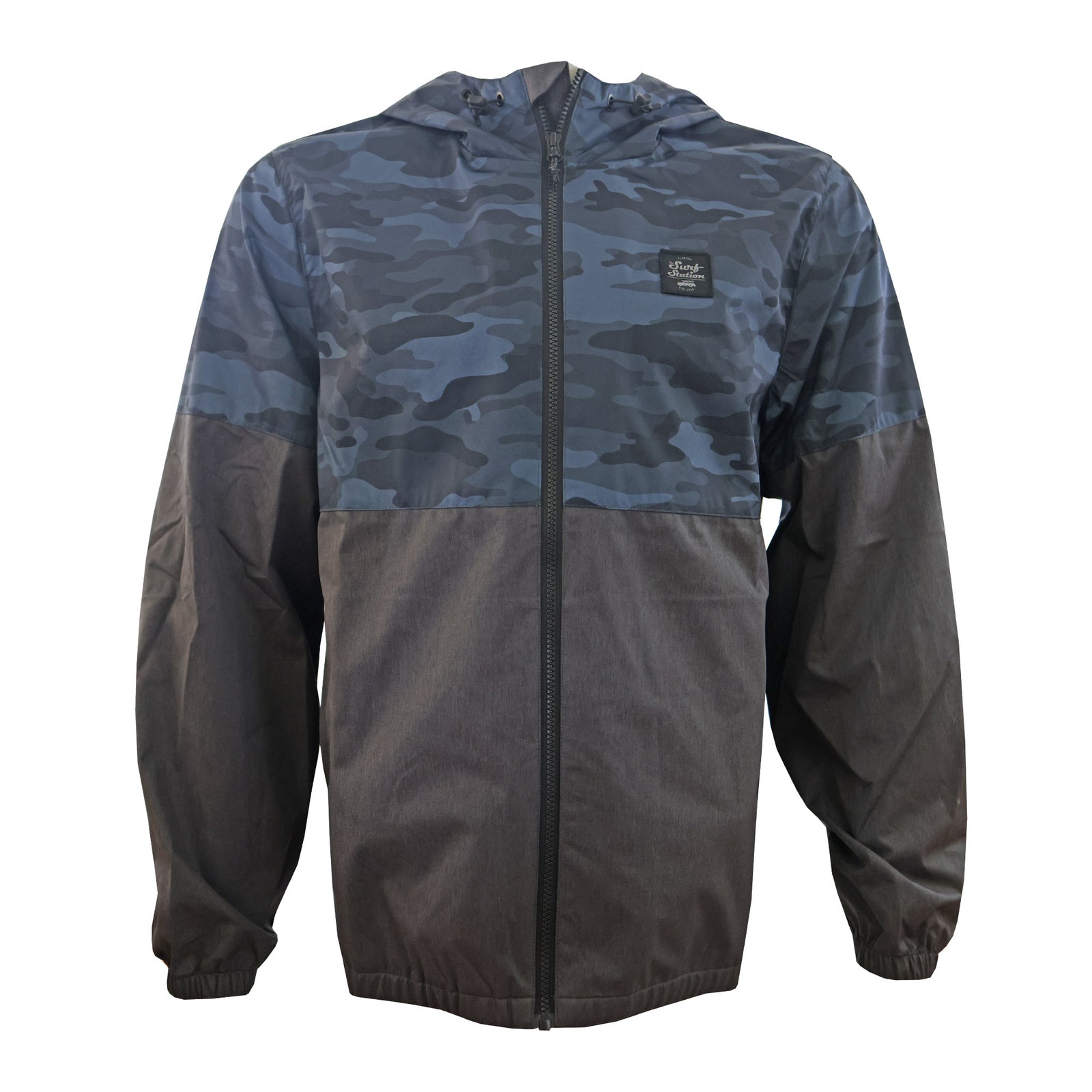 Surf Station Major Men's L/S Windbreaker Jacket - Camo