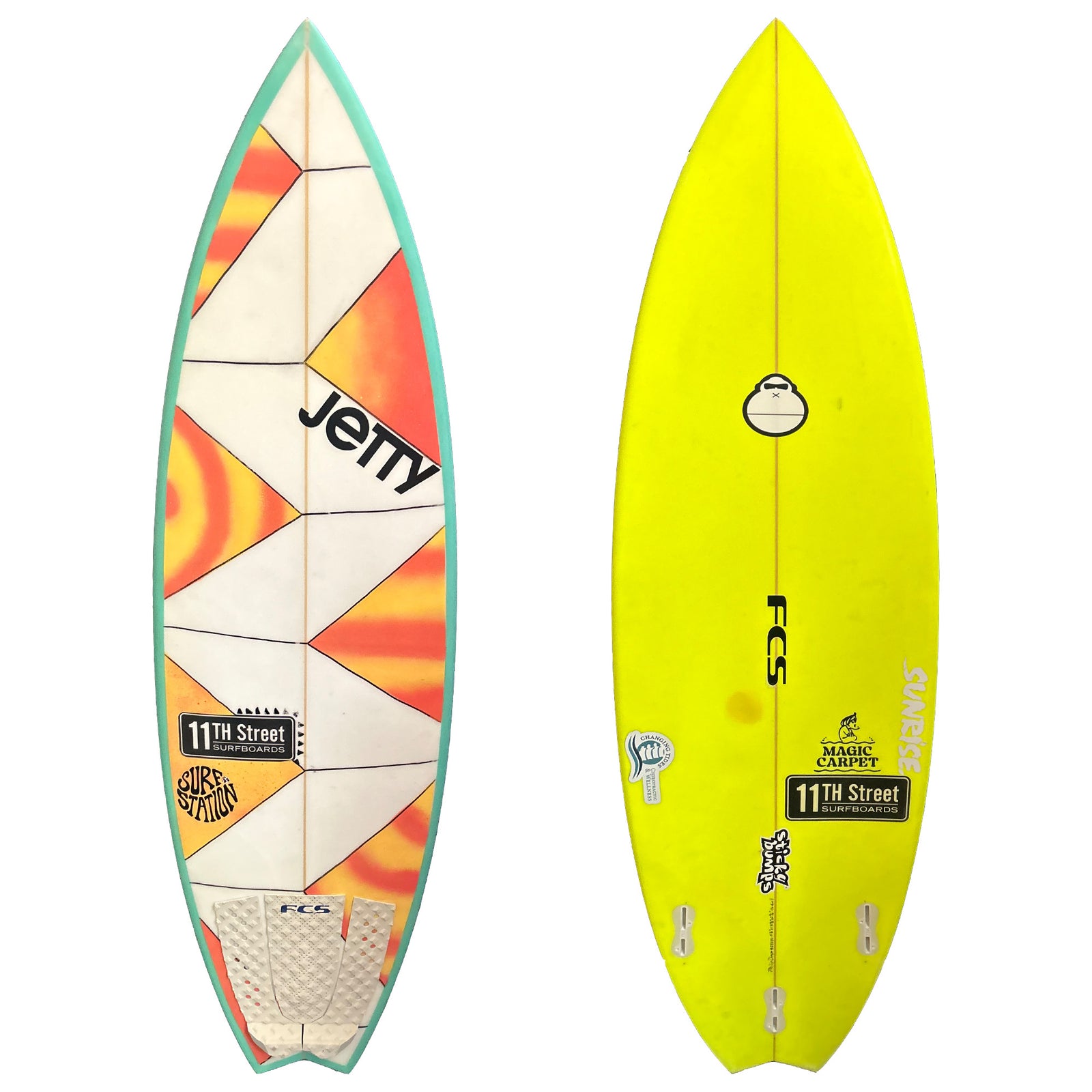 11th Street Surfboards Magic Carpet 5'6 Consignment Surfboard - FCS II