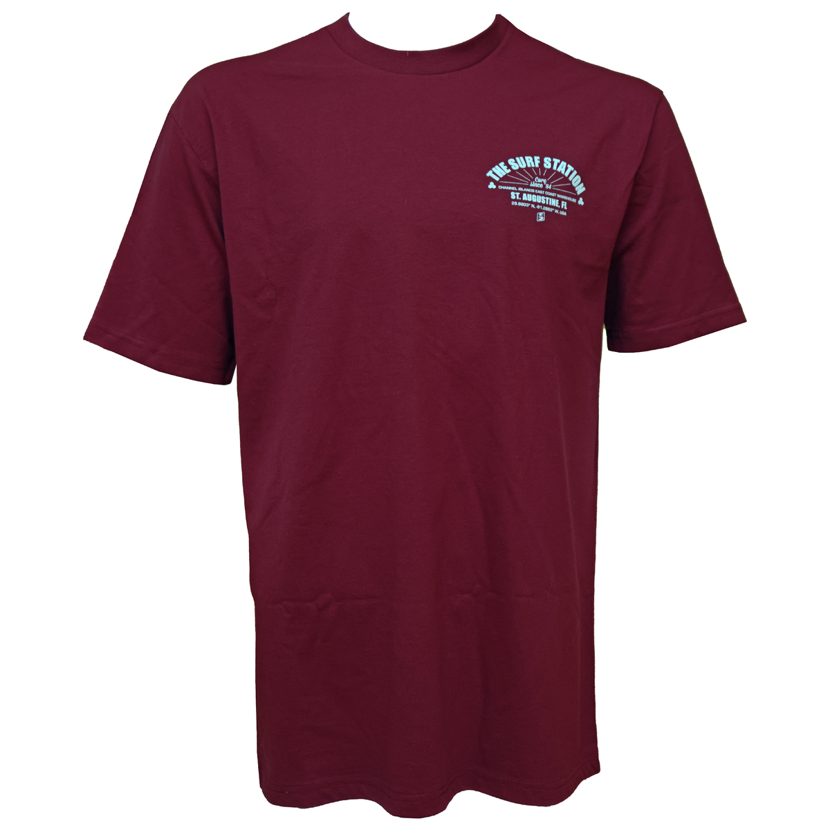 Surf Station Core Since 84 Men's T-Shirt - Burgundy