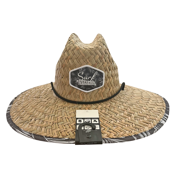 Surf Station Mas Bueno Straw Lifeguard Hat - Black - Surf Station