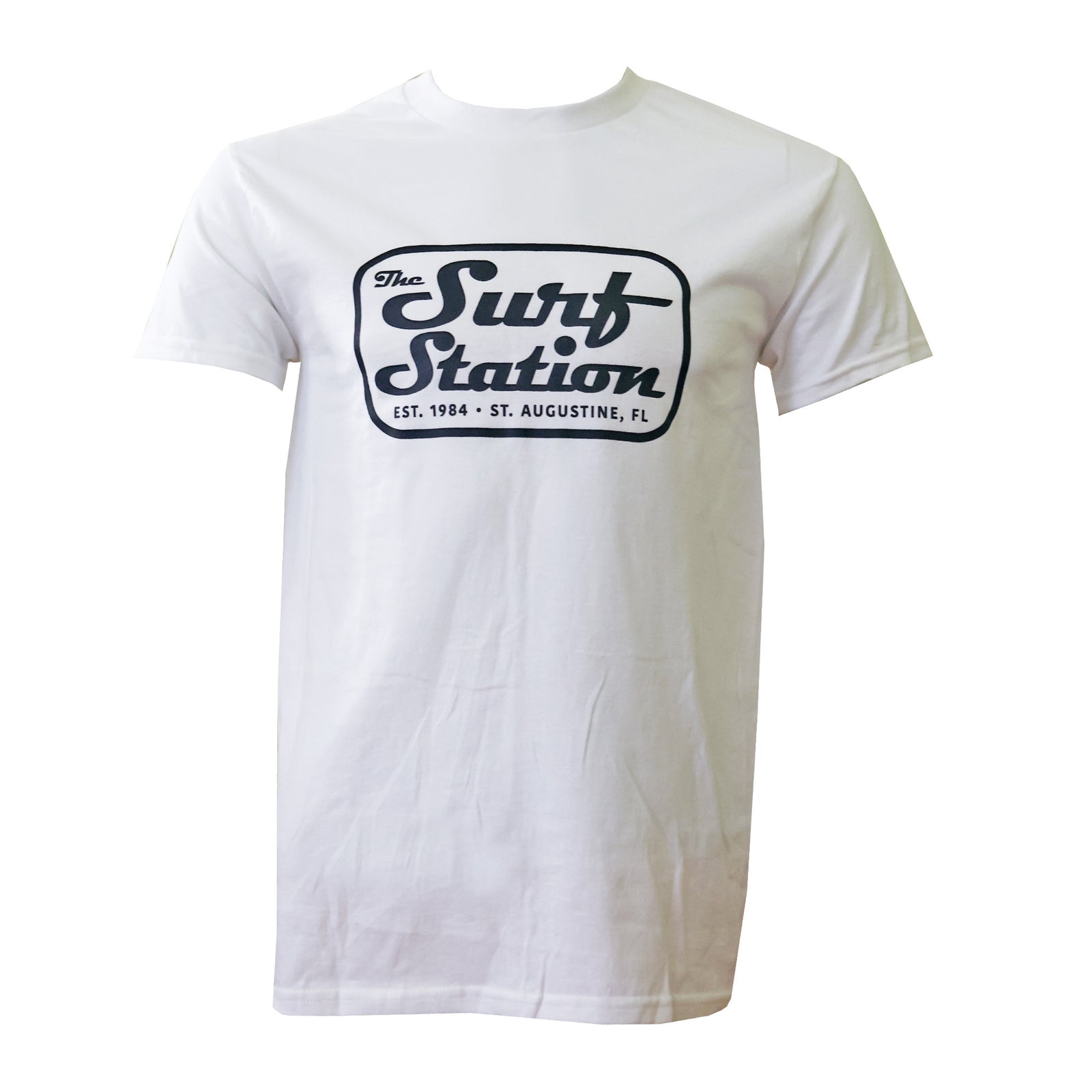 Surf Station Classic Mechanic Logo Men's S/S T-Shirt - White