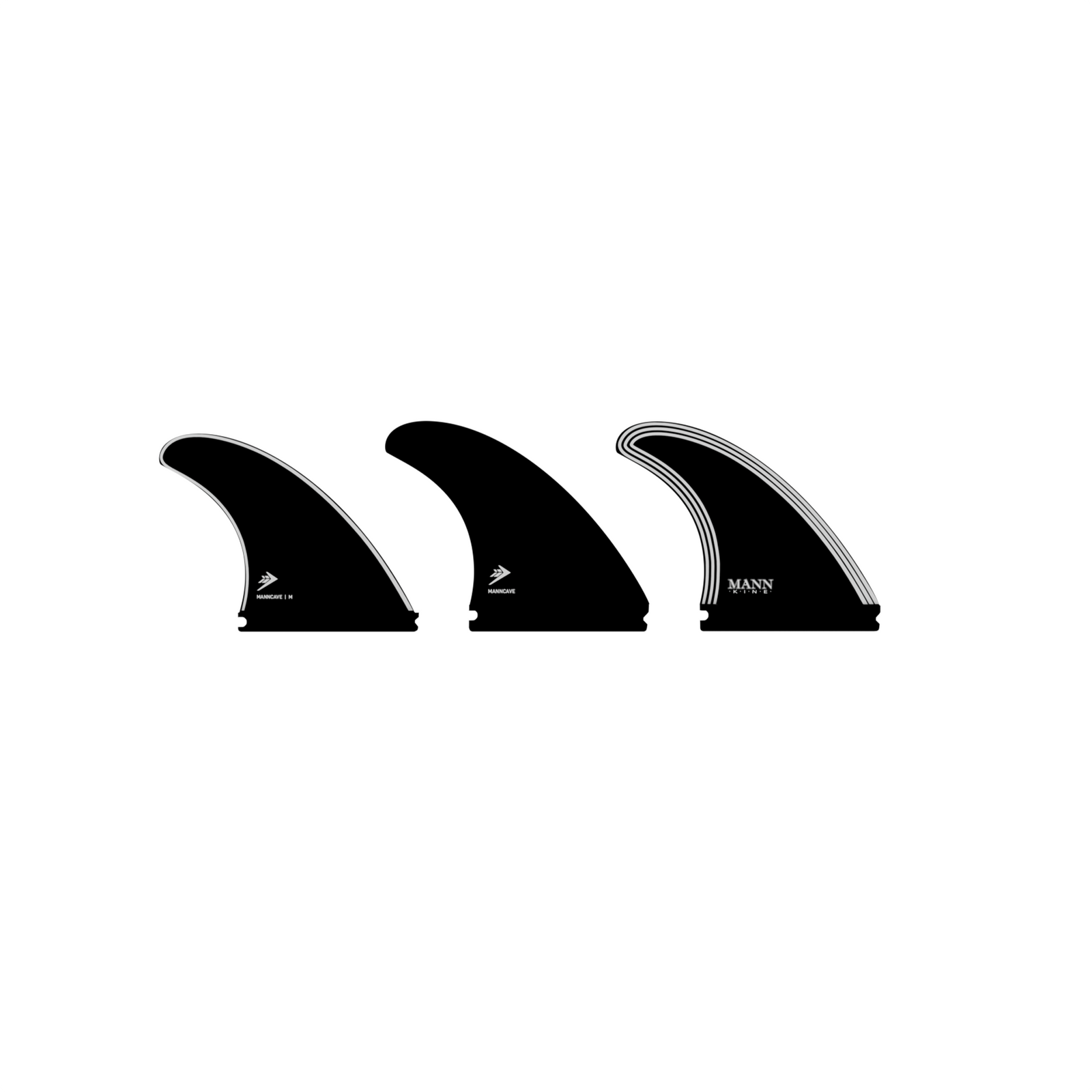 Firewire Manncave Tri Surfboard Fins - Medium/Black