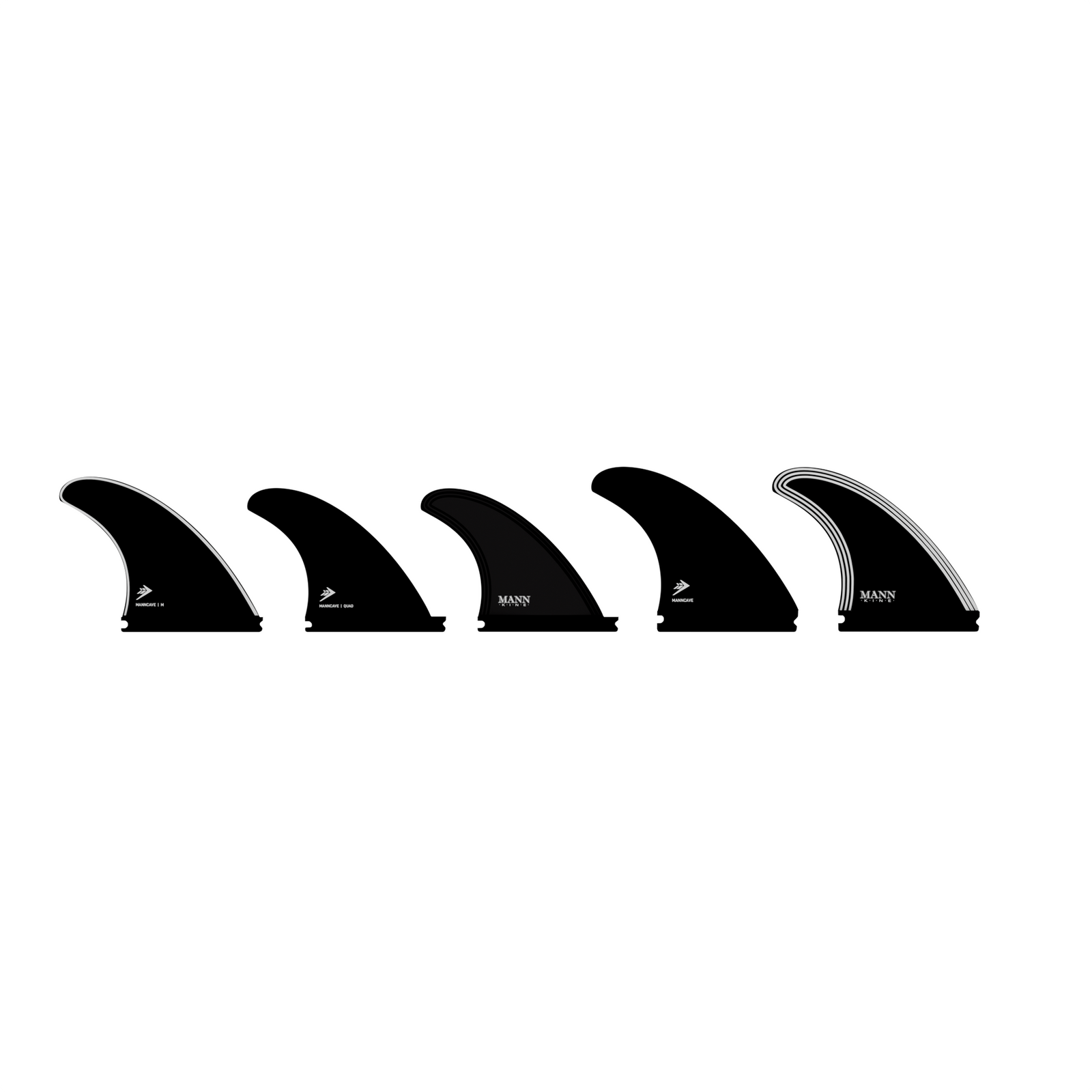 Firewire Manncave 5-Fin Surfboard Fins - Medium/Black