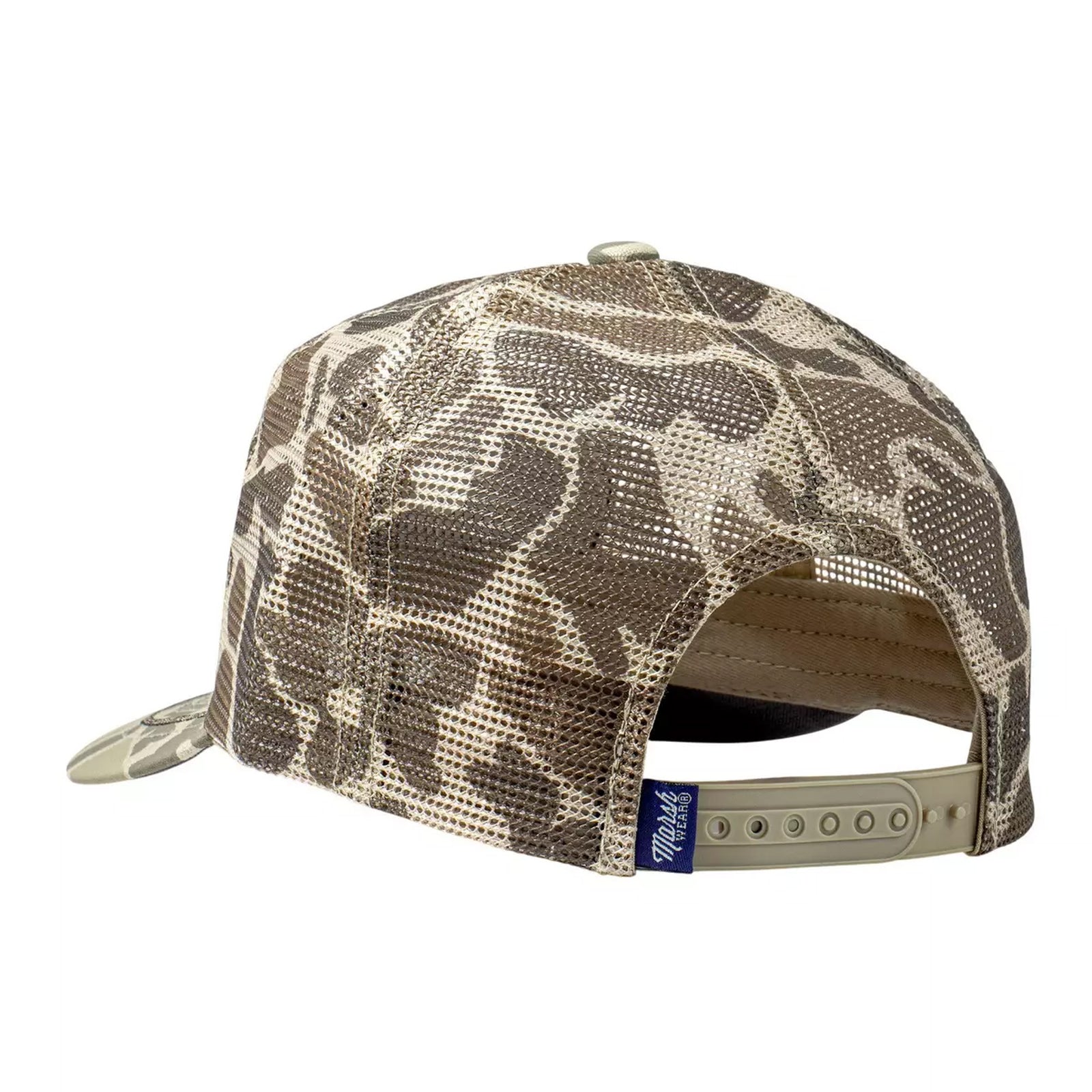 Marsh Wear Outpost Mesh Men's Trucker Hat - Khaki Mallard Camo