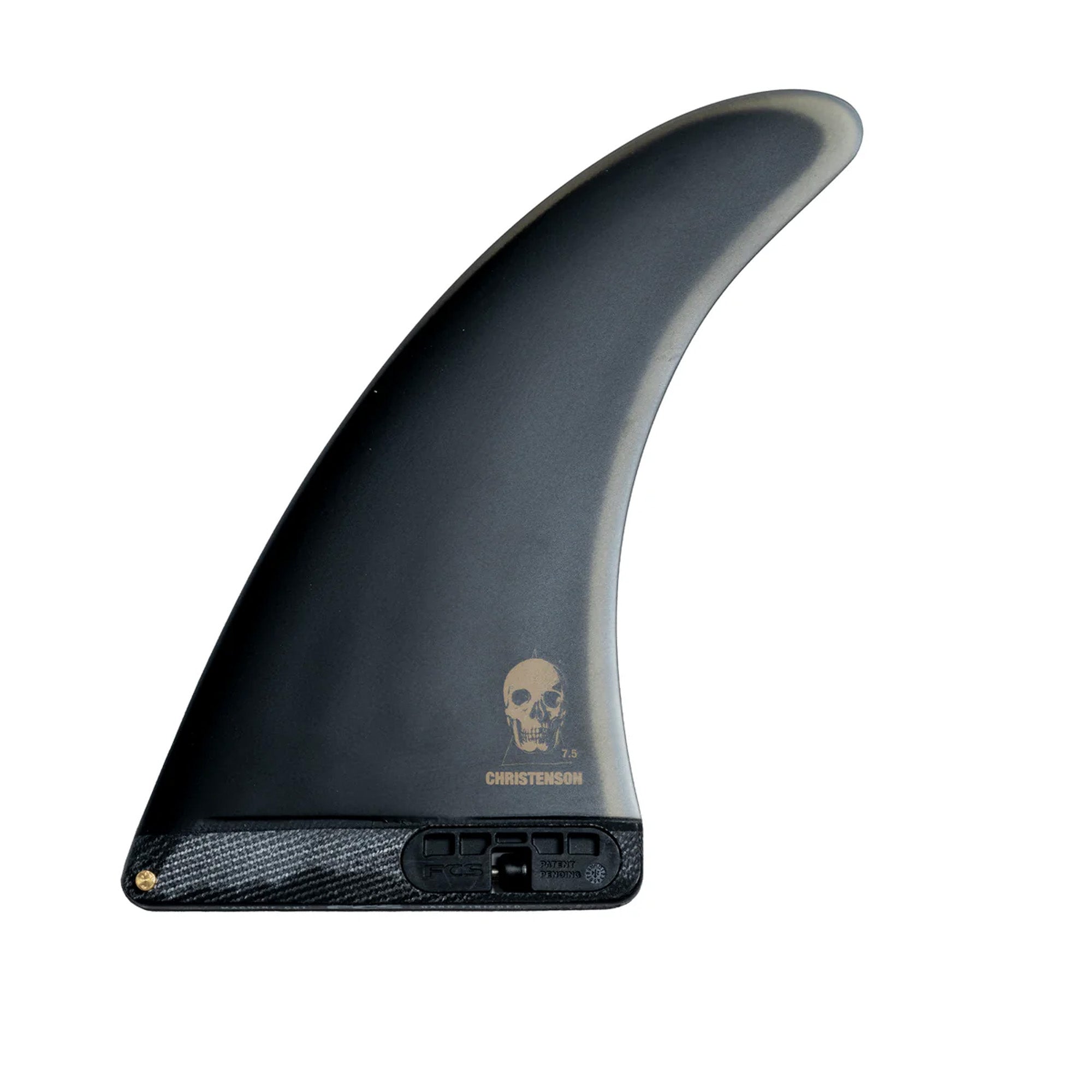 FCS II Christenson Mid Tracker Performance Glass Longboard Fin - 8.5"/Black