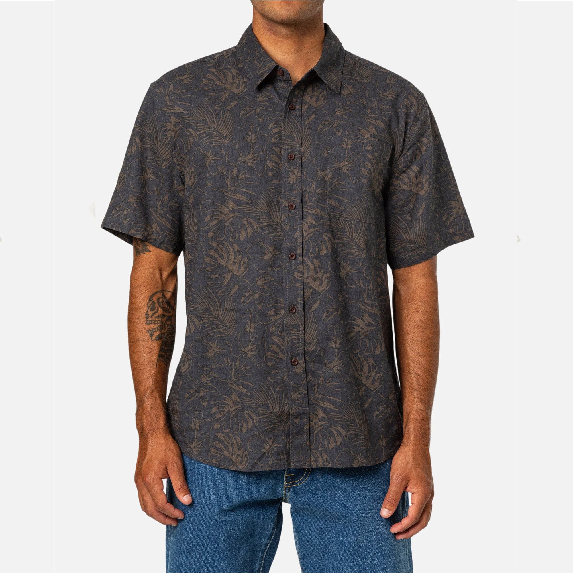 Katin Moco Men's S/S Dress Shirt - Black Wash