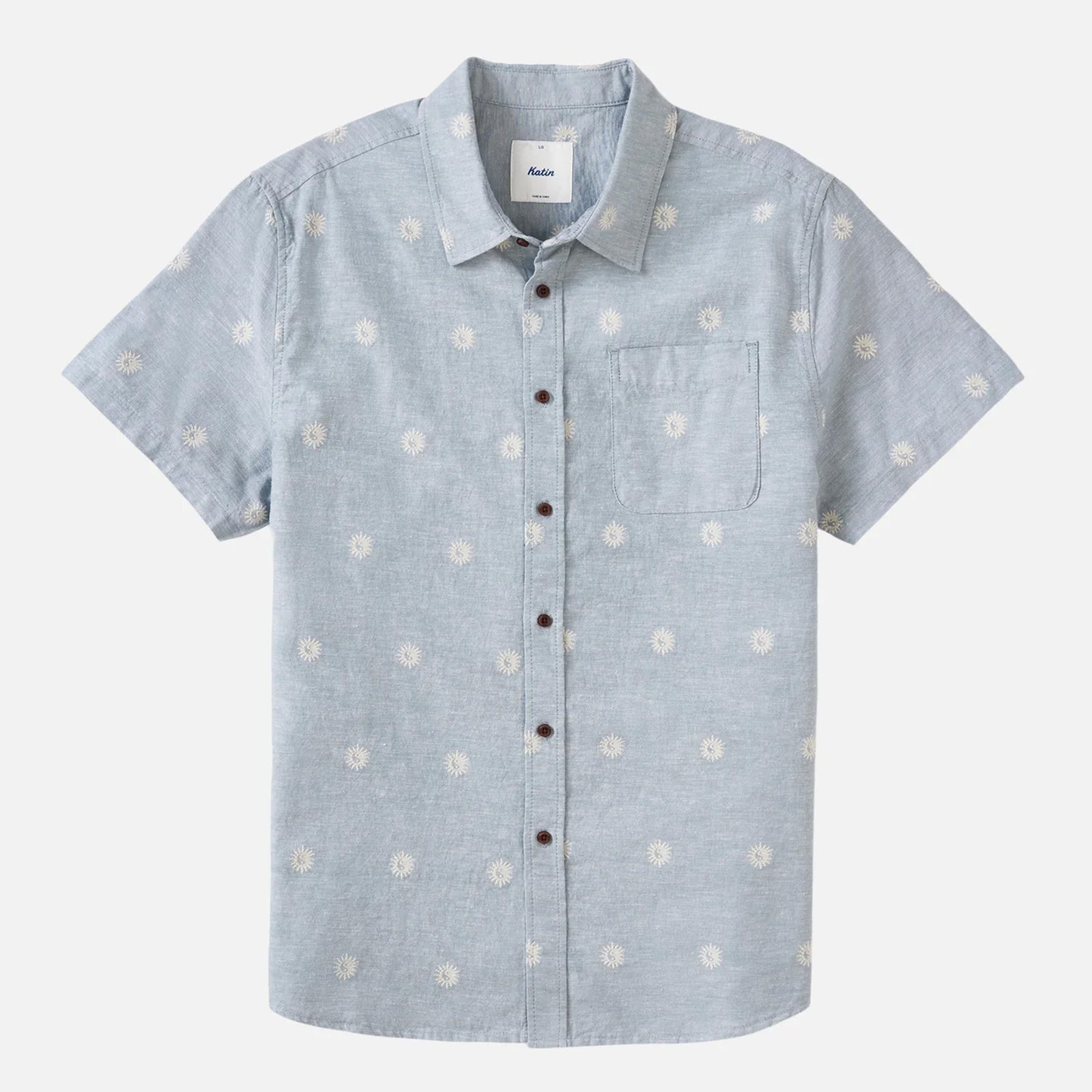 Katin Orb Youth Boy's S/S Dress Shirt - Dusty Blue