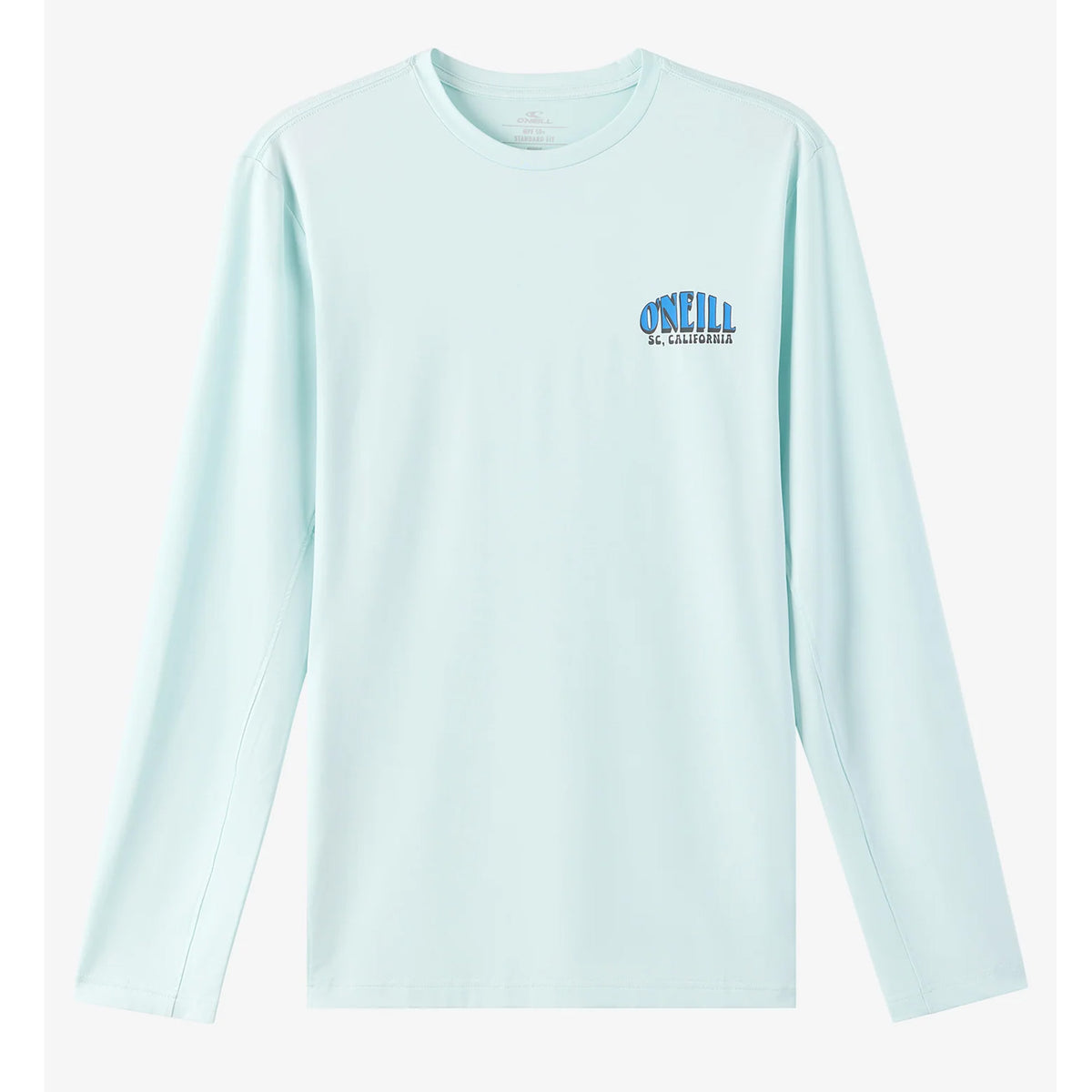 O'Neill Phrase UPF 50+ Men's L/S Sun Shirt - Pastel Blue
