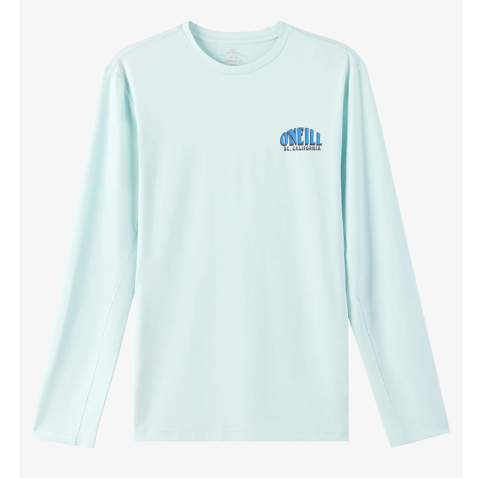 O'Neill Phrase UPF 50+ Men's L/S Sun Shirt - Pastel Blue