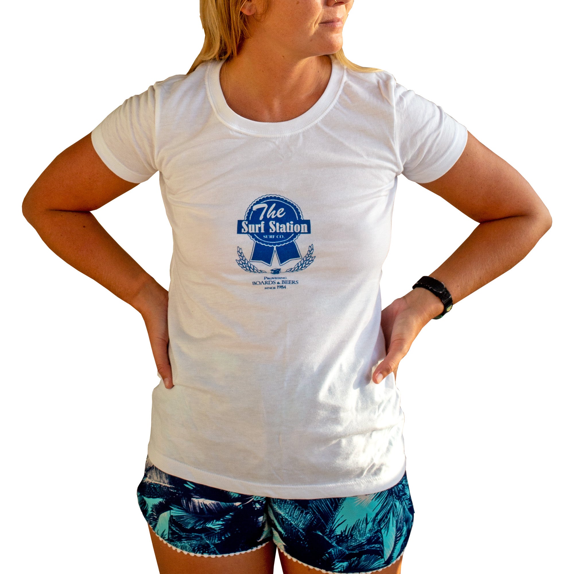 Surf Station Pabst Surf Co Women's S/S T-Shirt