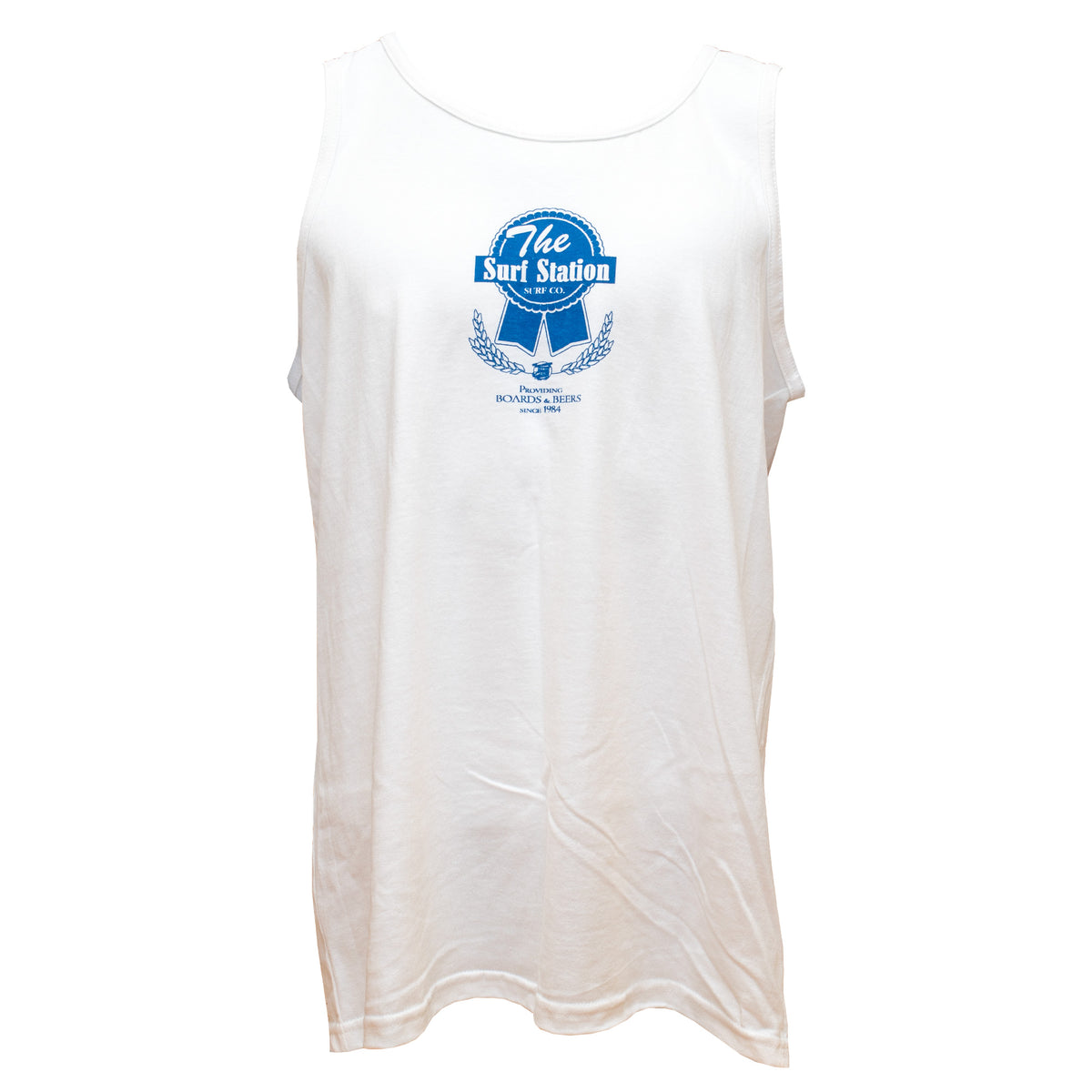 Surf Station Pabst Surf Co Men's Tank - White
