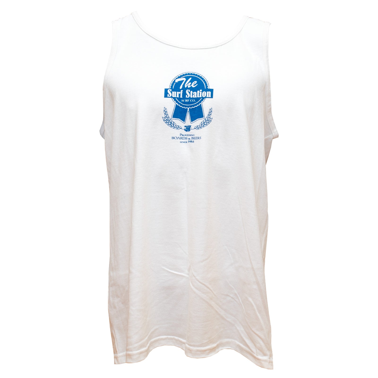 Surf Station Pabst Surf Co Men's Tank - White