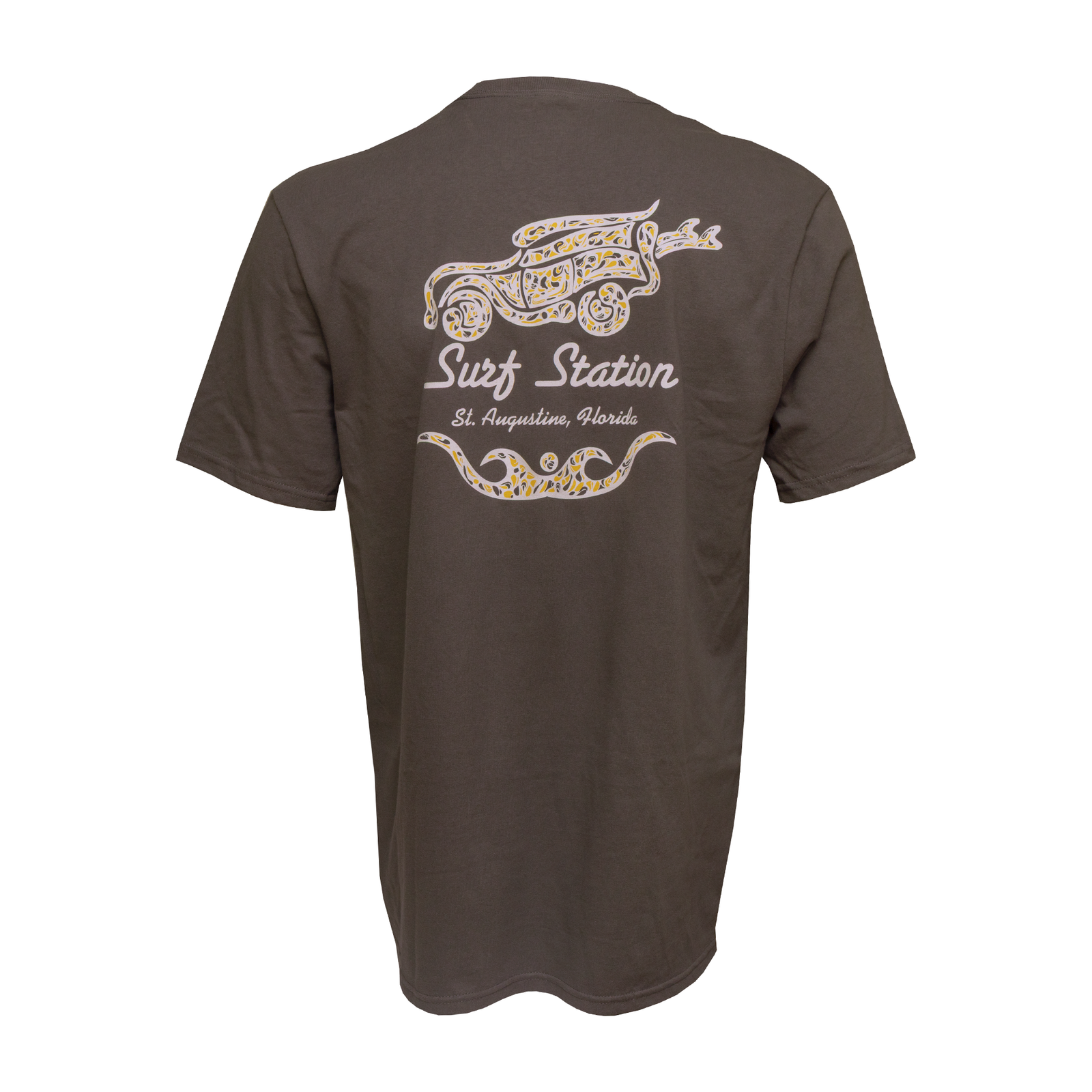 Surf Station Paisley Men's S/S T-Shirt - Grey