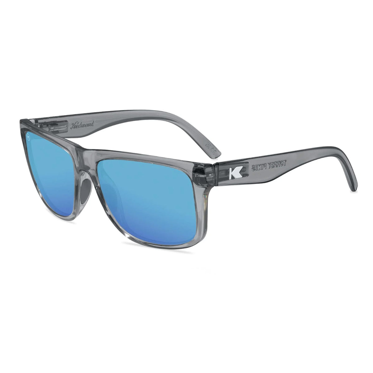 Knockaround Torrey Pines Sport Men's Sunglasses - Clear Grey/Aqua Polarized