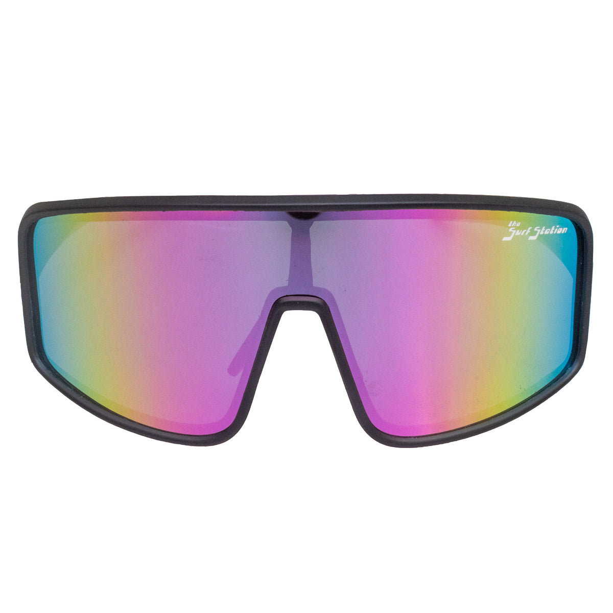 Surf Station Speedway Men's Sunglasses - Black/PInk Polarized