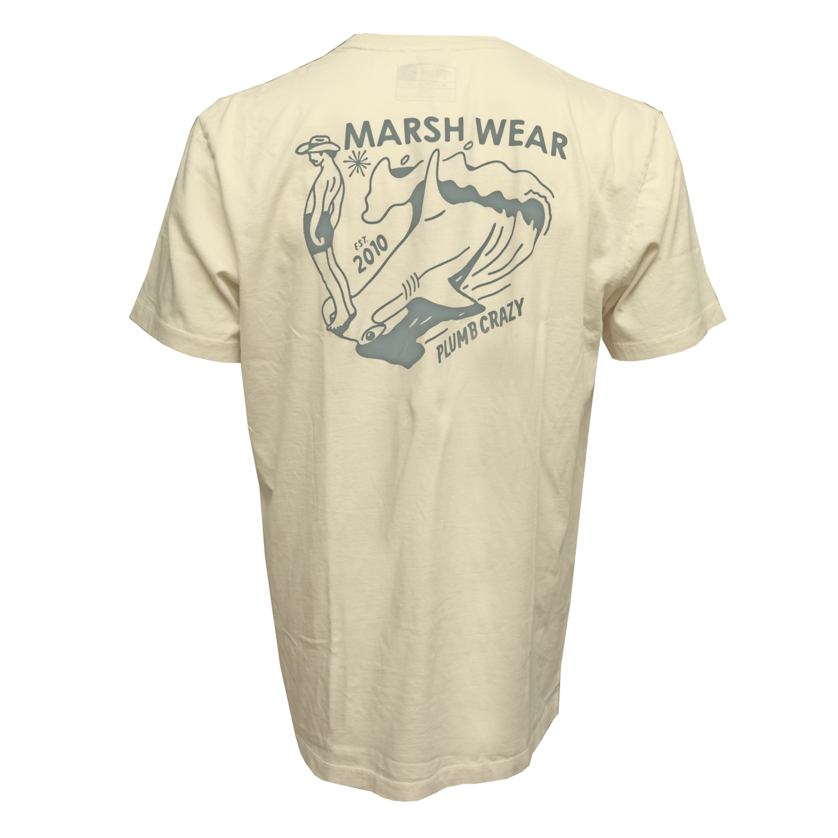 Marsh Wear Plumb Crazy Men's S/S T-Shirt - Vintage White