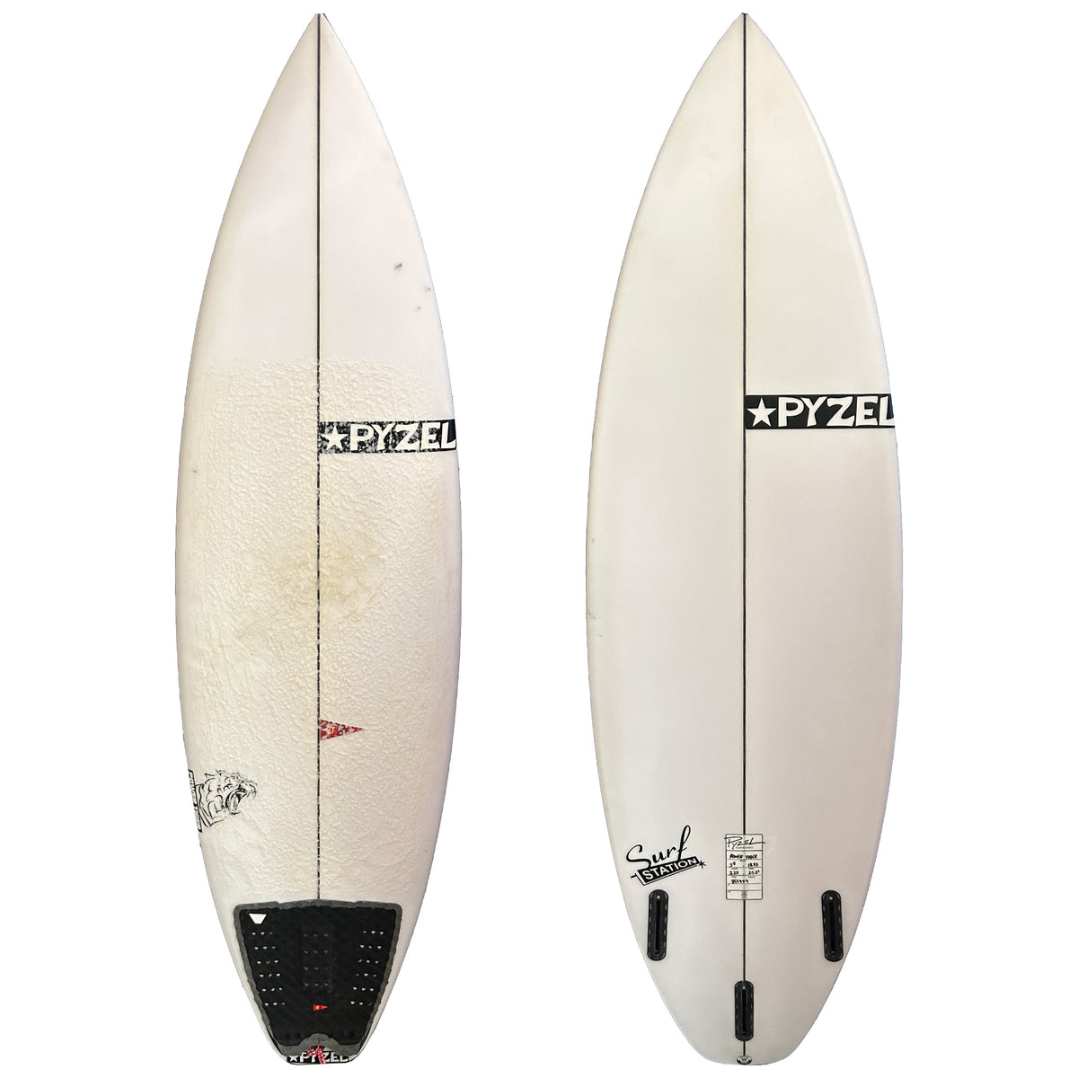 Pyzel Power Tiger 5'8 Used Surfboard - Futures