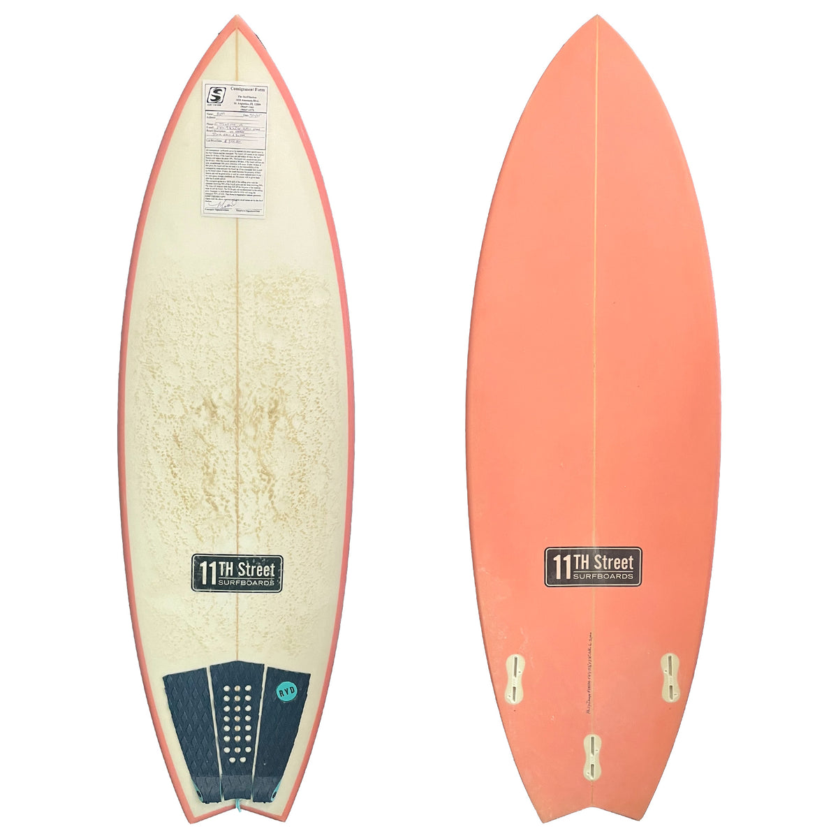 11th Street Surfboards Puffin 5'4 Consignment Surfboard - FCS II