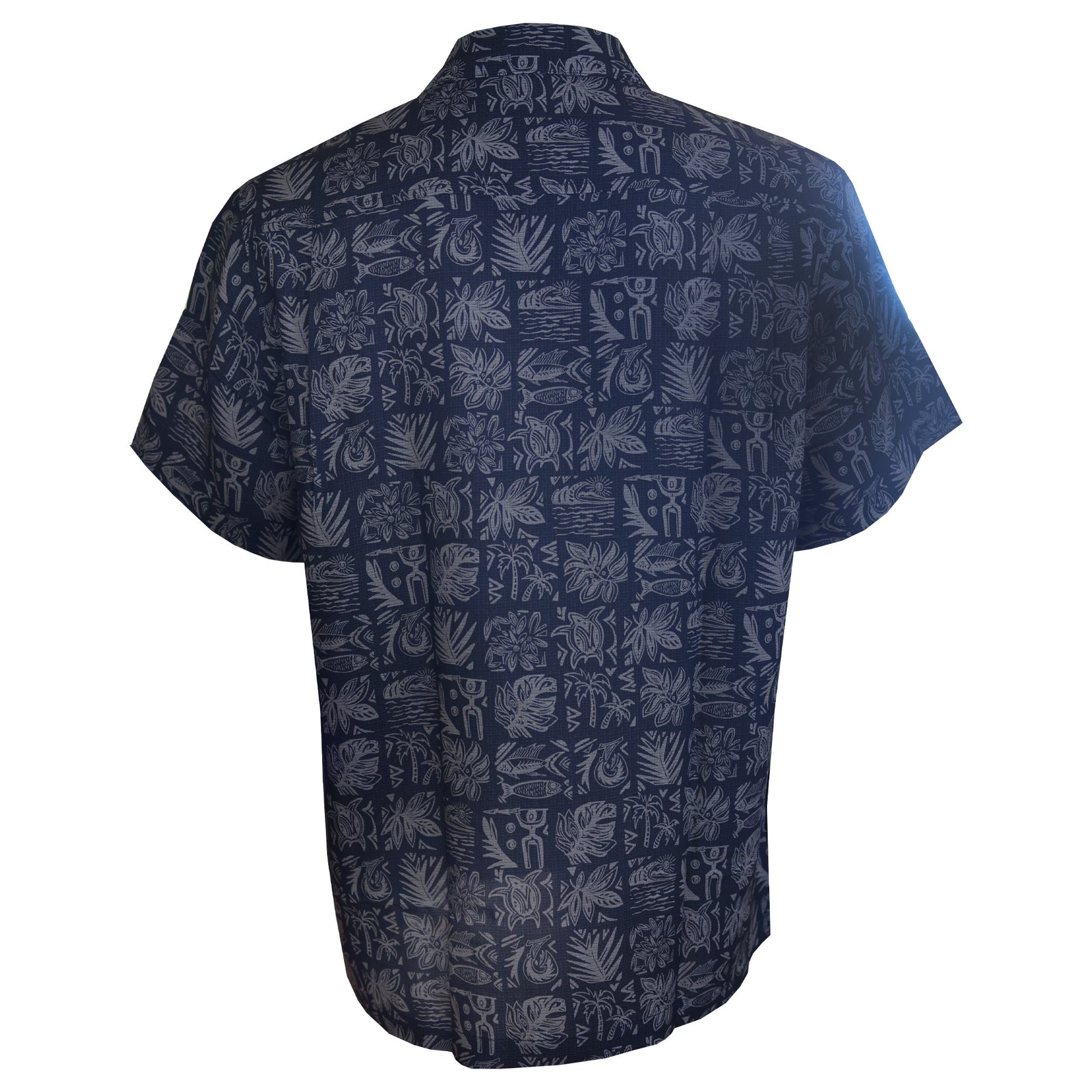 Surf Station Puna Men's S/S Dress Shirt - Black