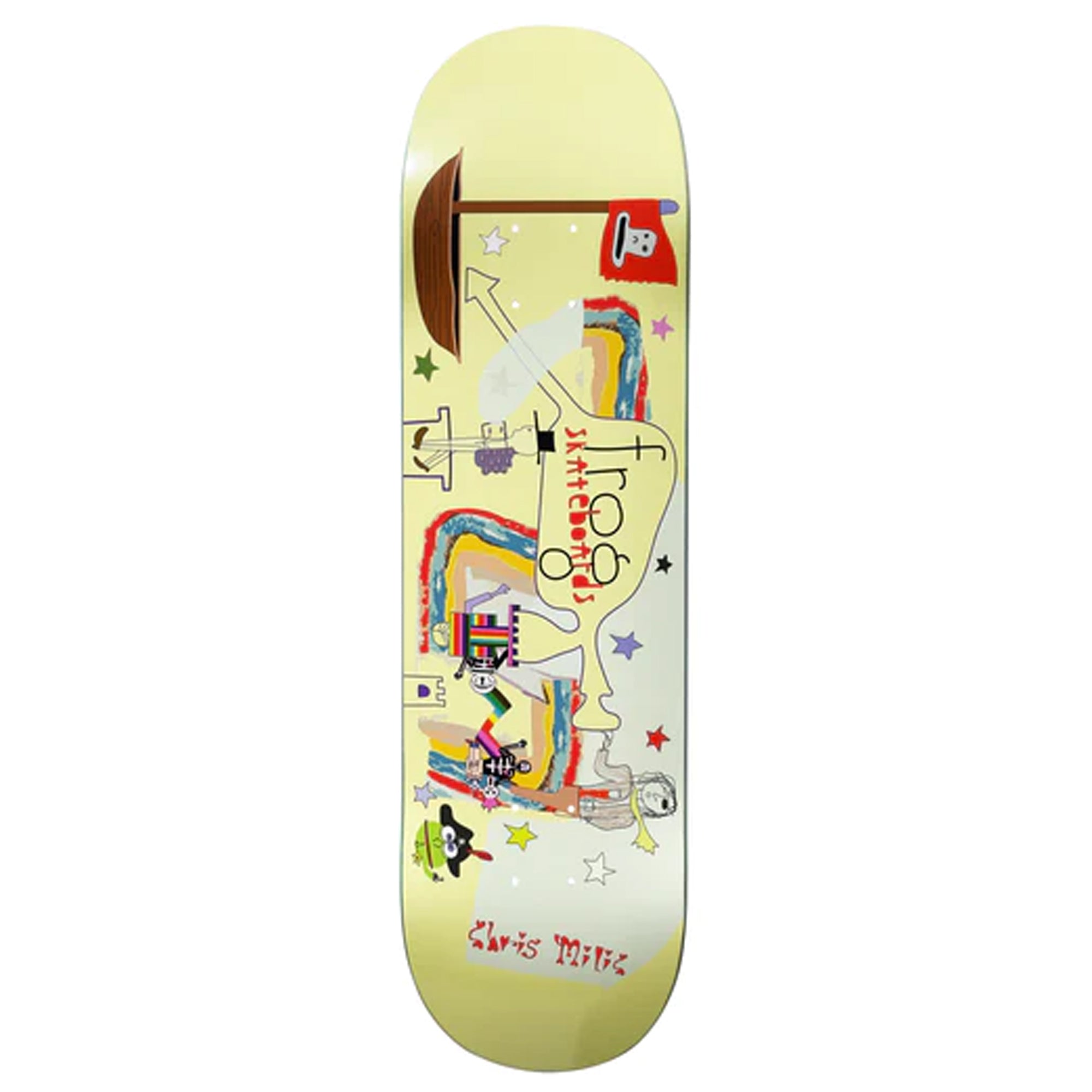 Frog Skateboard Put Your Toys Away Chris Milic 8.38" Skateboard Deck