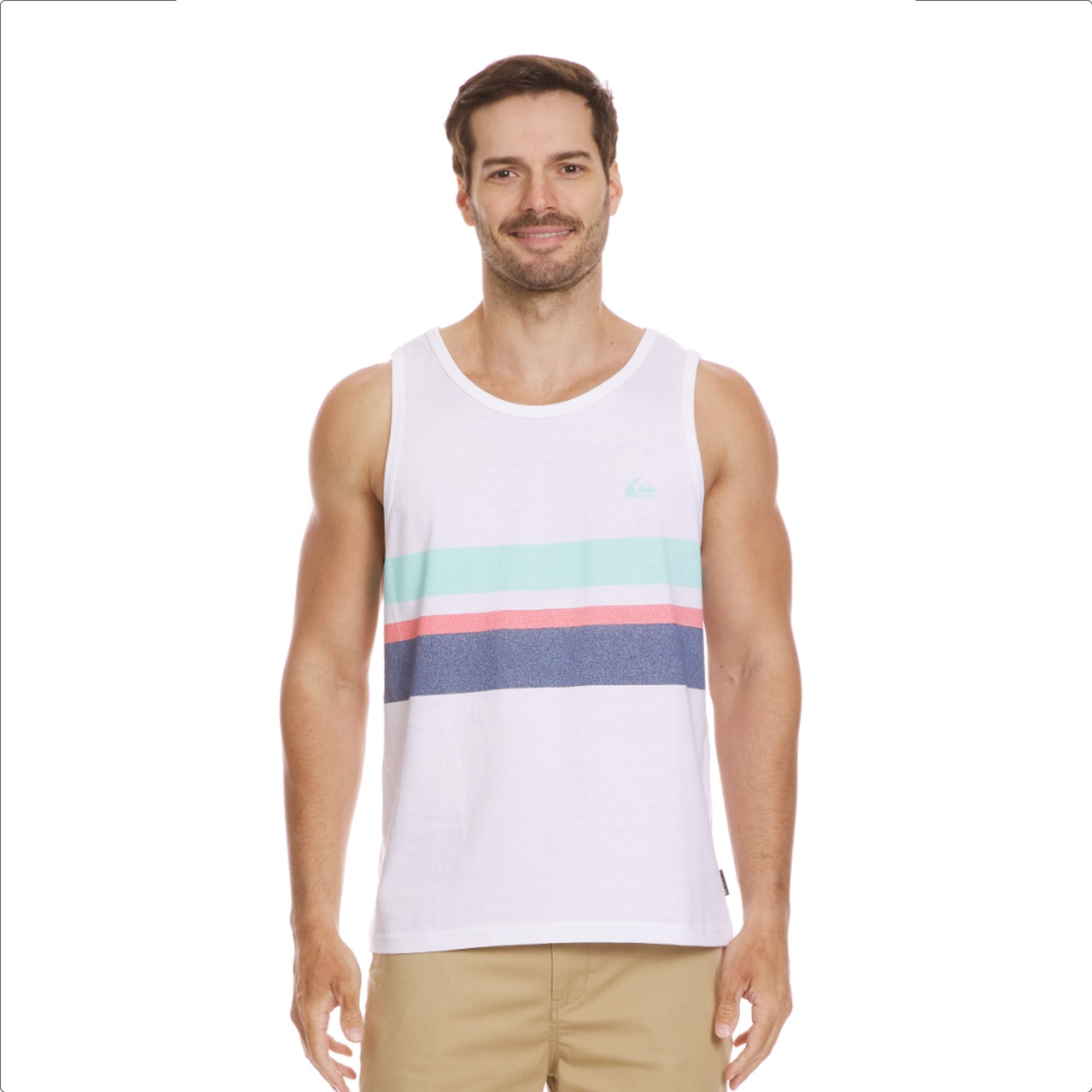 Quiksilver Everyday Stripe Men's Tank - White