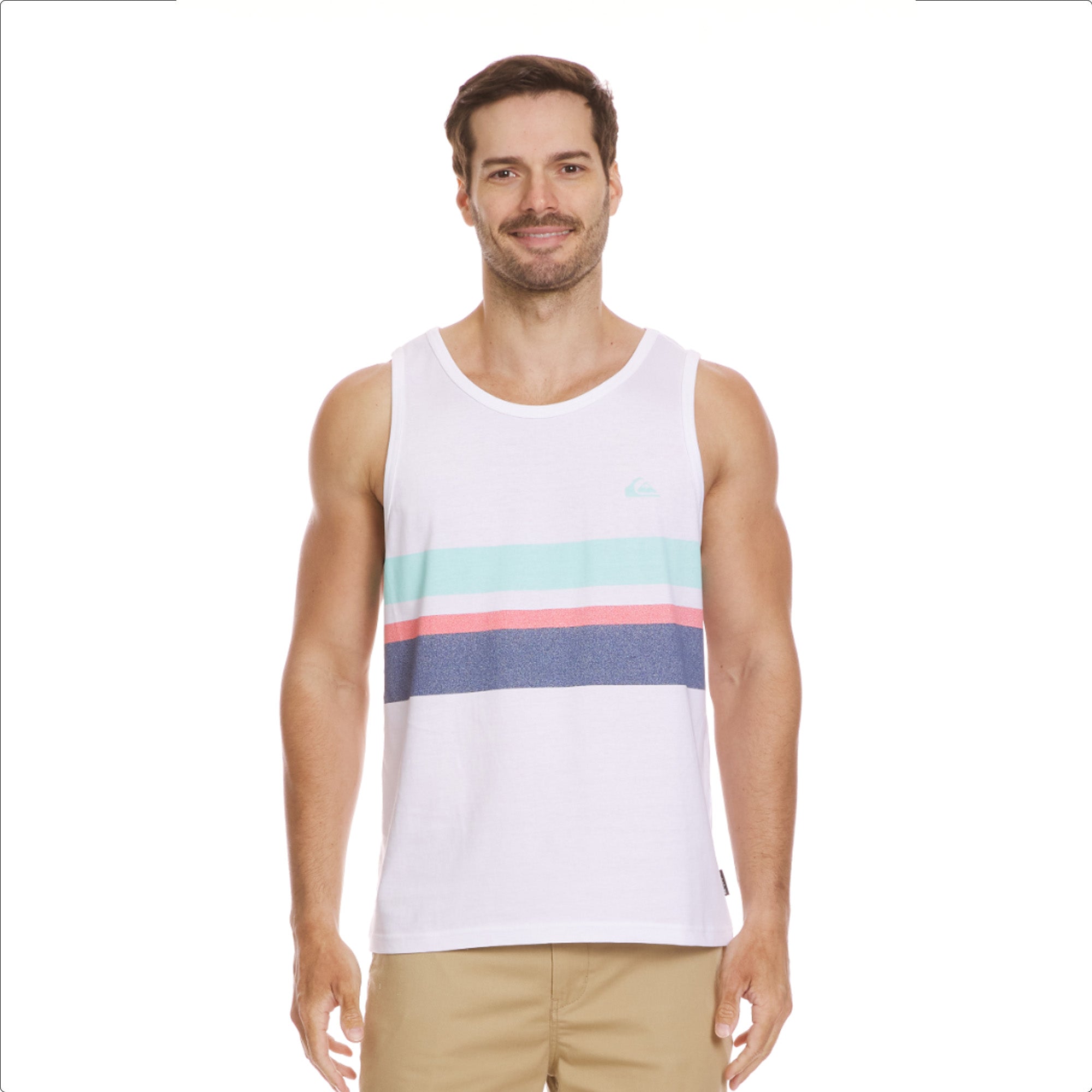 Quiksilver Everyday Stripe Men's Tank - White