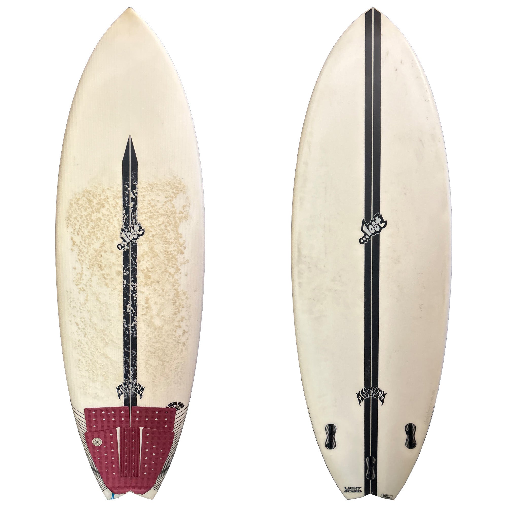 Lost RNF 9'6 Light Speed 5'4 Used Surfboard - FCS II