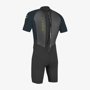 O'Neill Reactor II 2mm Back-Zip S/S Youth Boys Spring Wetsuit - Black/Slate
