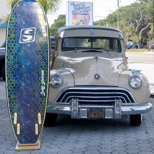 Surf Station Quad Runner 6'6 Soft Surfboard - Mallard Green