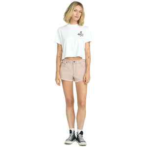 Volcom 1991 Stoned Demin Women's Shorts - Stone