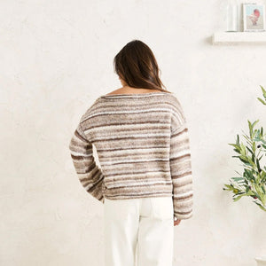 Rhythm Baklava Knit Women's L/S Sweater - Sand
