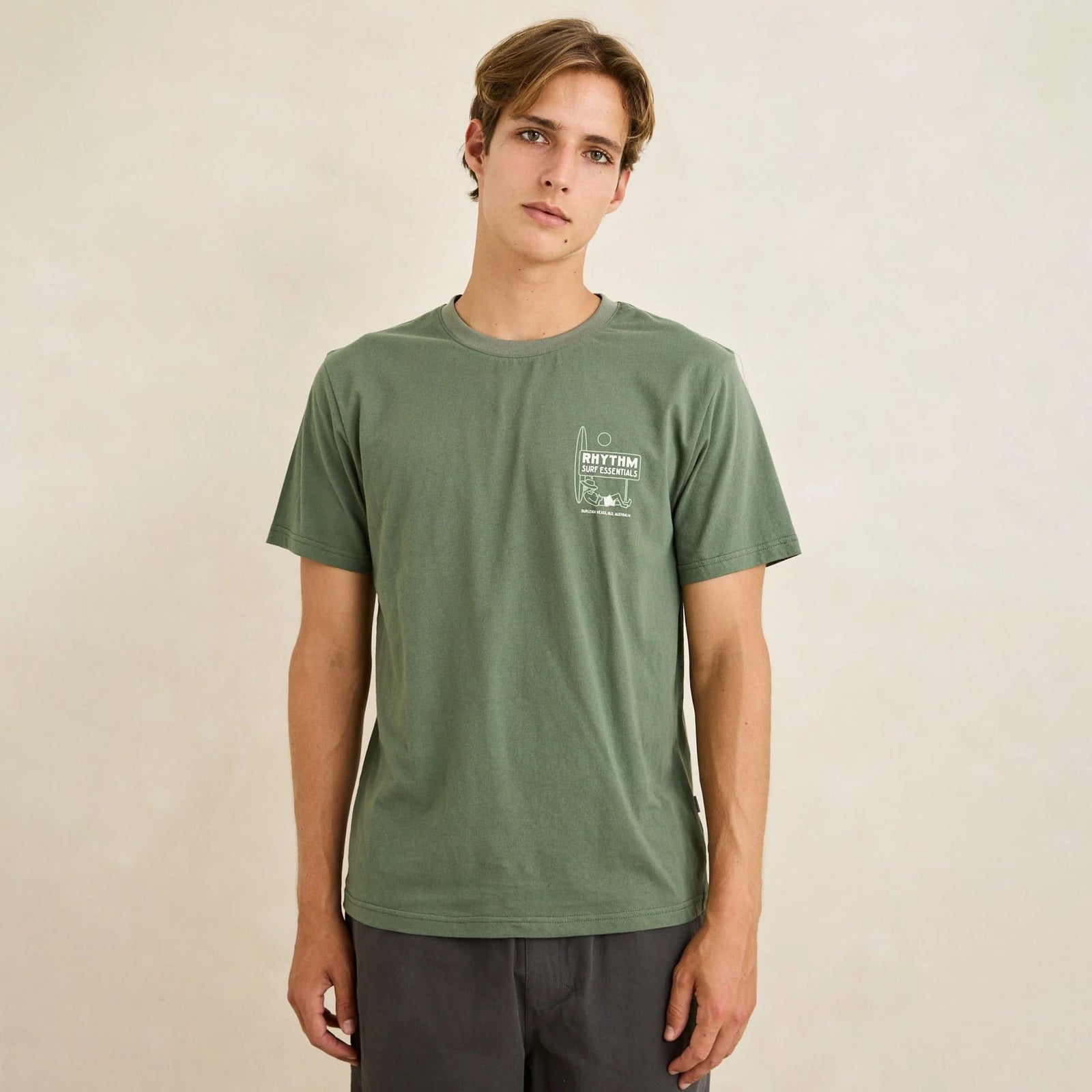 Rhythm Biker Wanderer Men's S/S T-Shirt - Seaweed