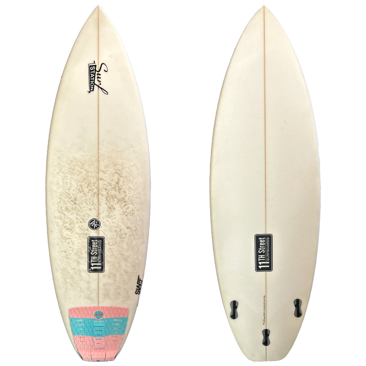 11th Street Surfboards Secret Weapon 5'7 Consignment Surfboard - FCS II