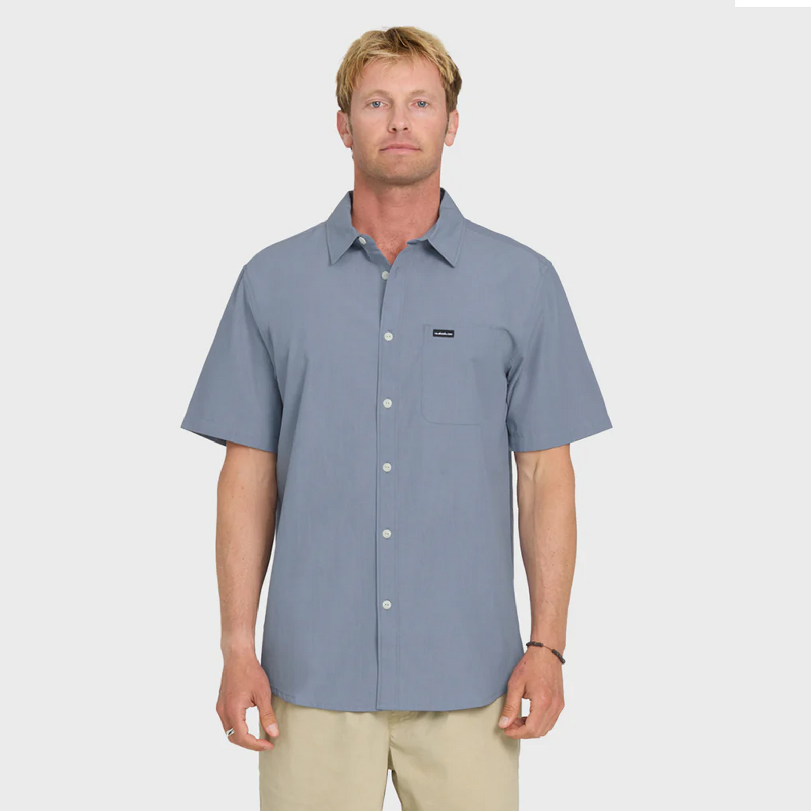 Quiksilver Shore Break Classic Men's S/S Dress Shirt - Infinity