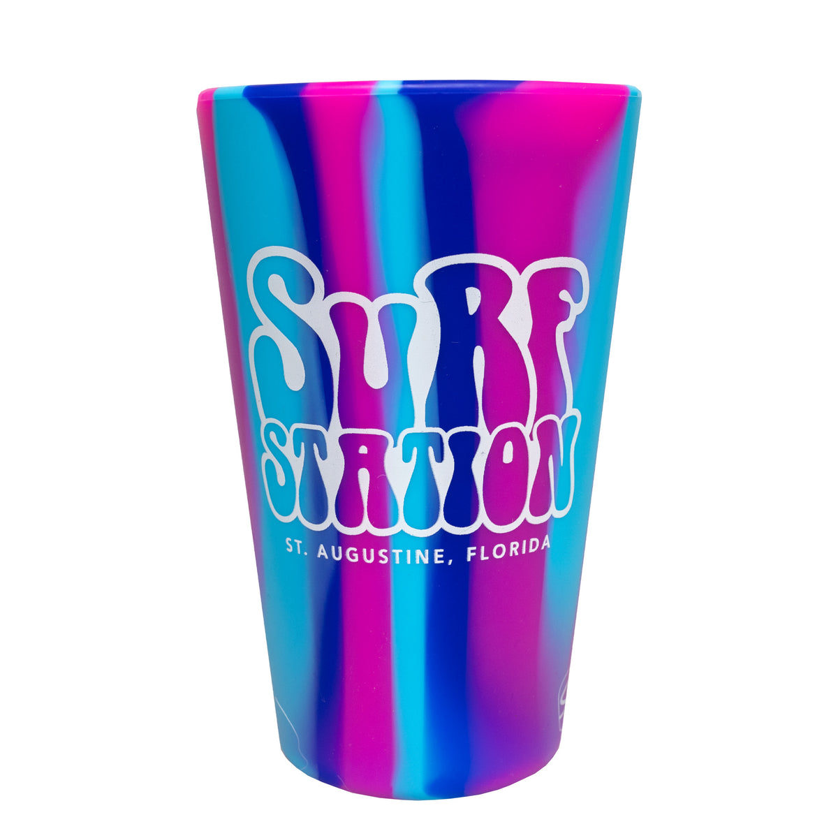 Surf Station Silipint Groovy 16oz Pint Cup - Cool Berry
