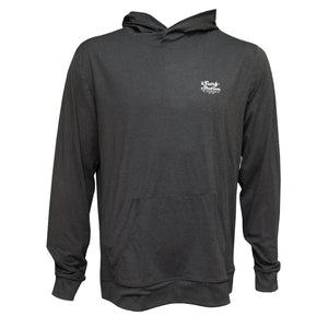 Surf Station Silva Hooded Men's L/S Sun Shirt - Heather Black