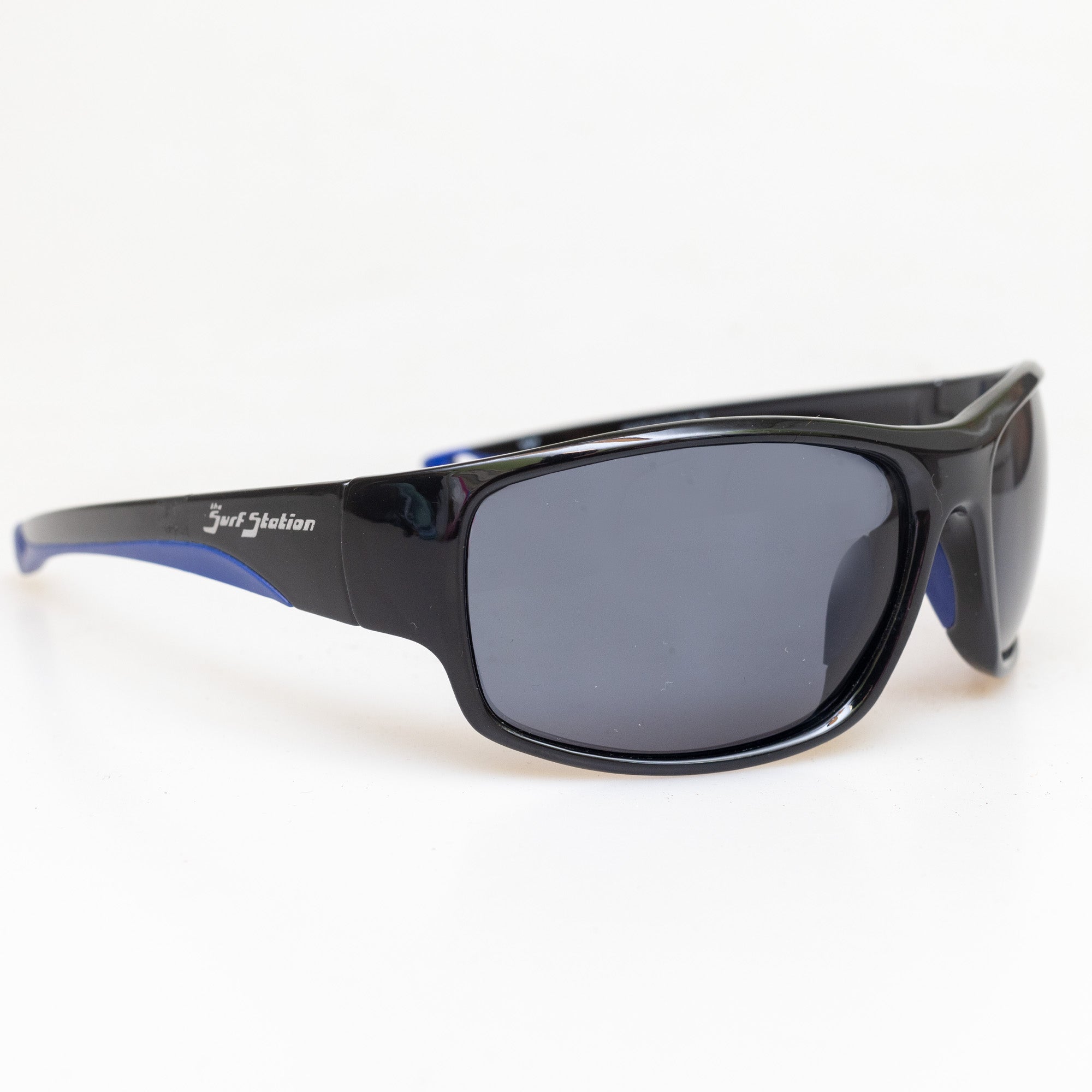Surf Station Slopes Men's Sunglasses - Black/Blue Polarized