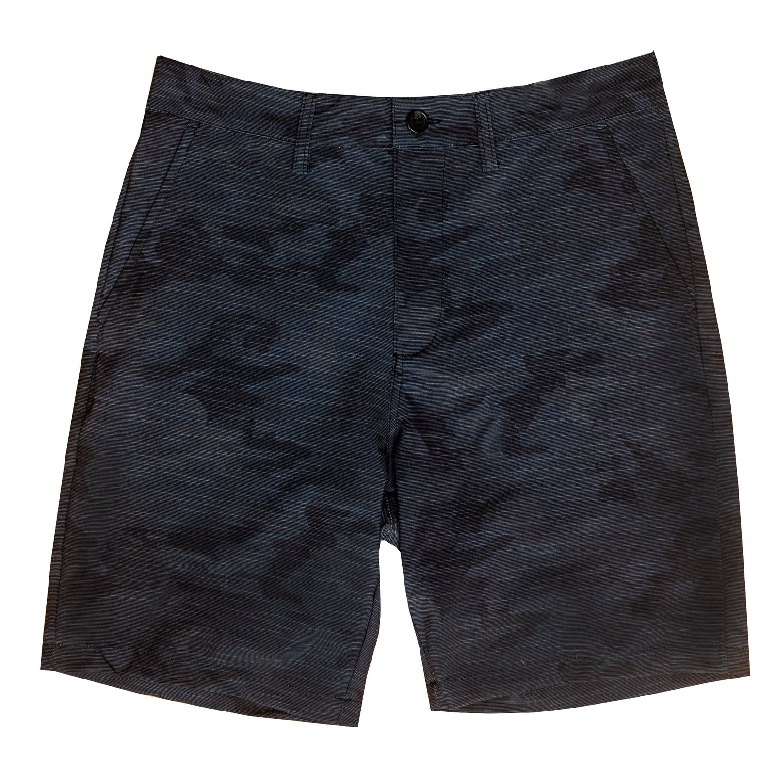 Surf Station The Standard 19" Men's Hybrid Walkshorts - Black Camo
