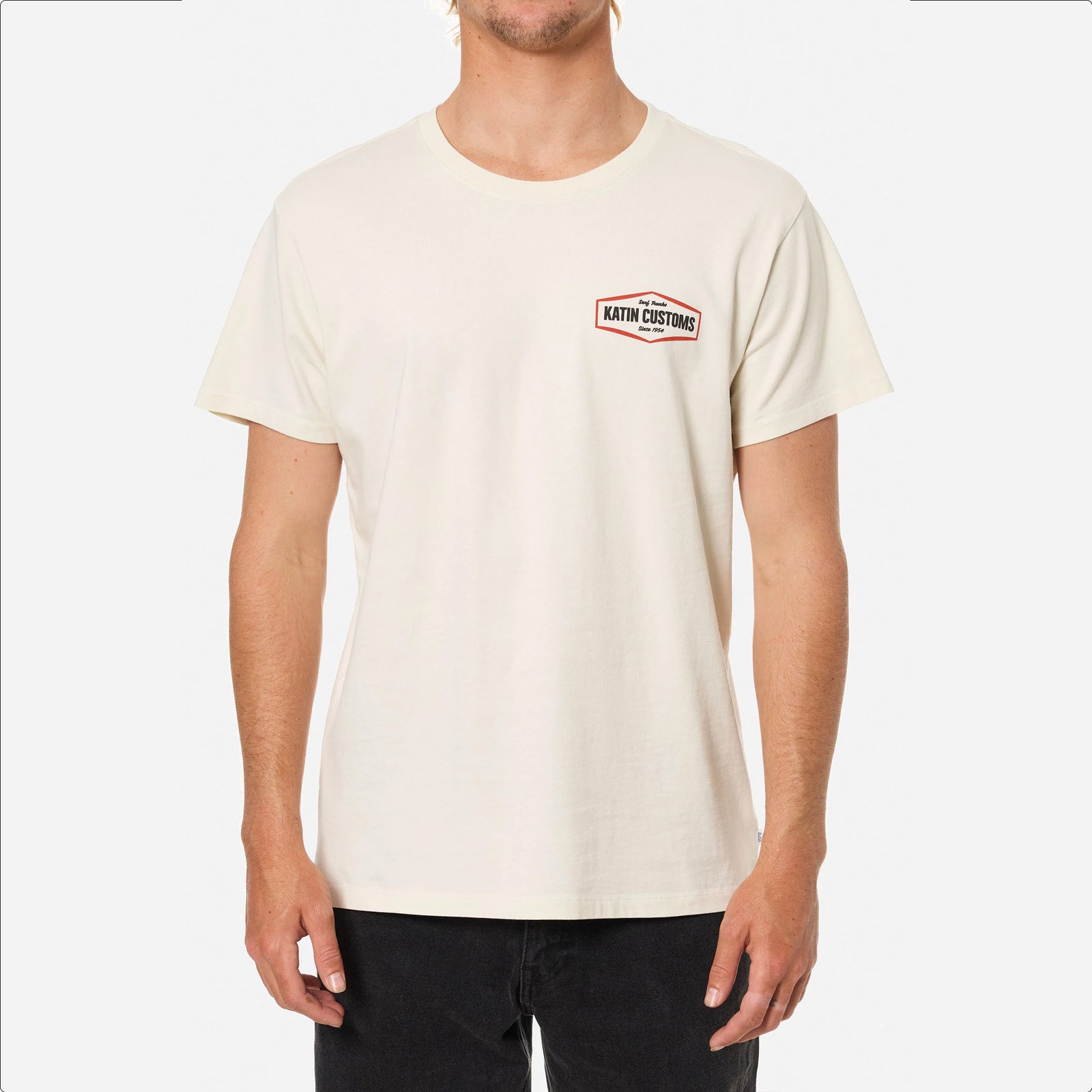 Katin Streamline Men's S/S T-Shirt - Vintage White