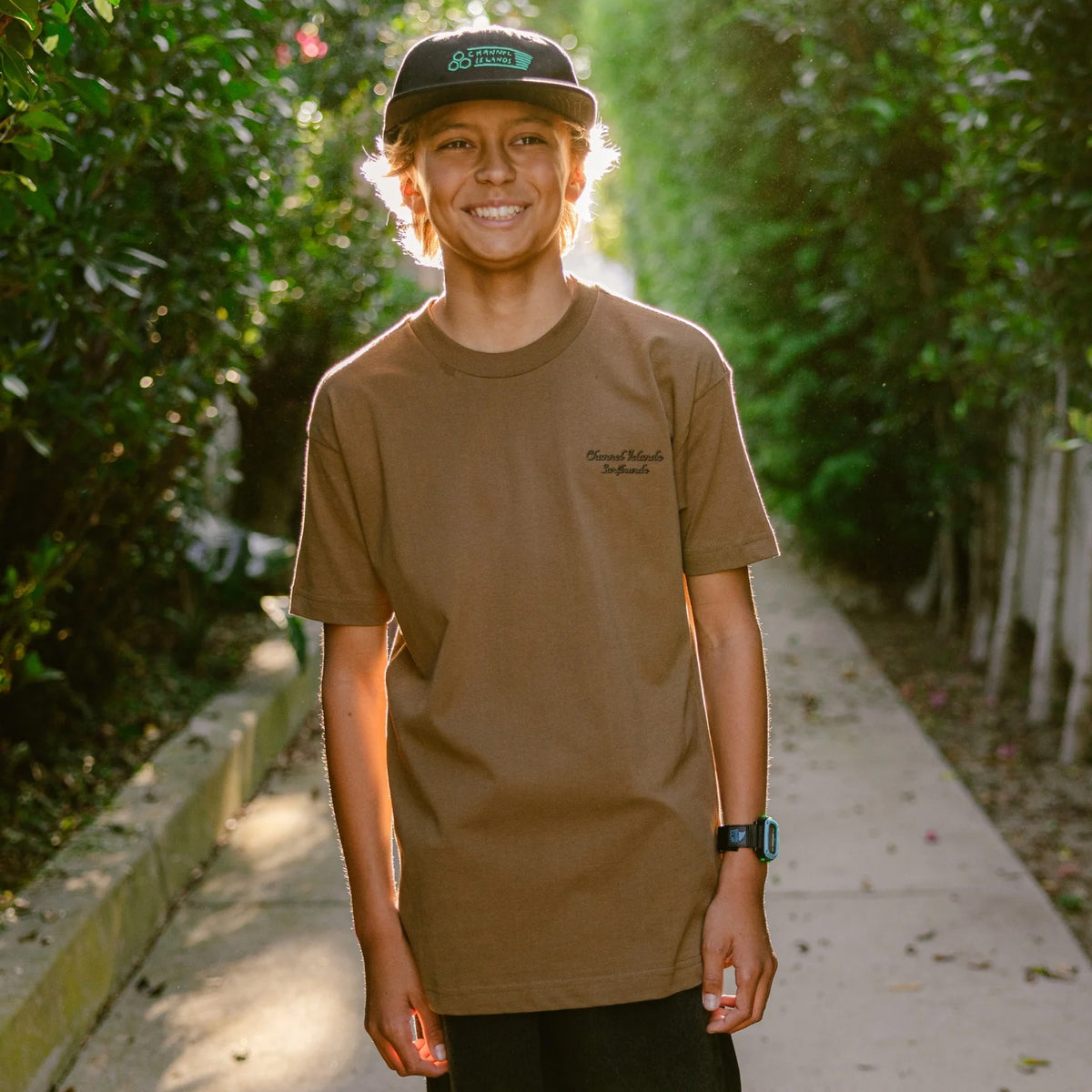 Channel Islands Surfy Youth Boy's S/S T-Shirt - Teak