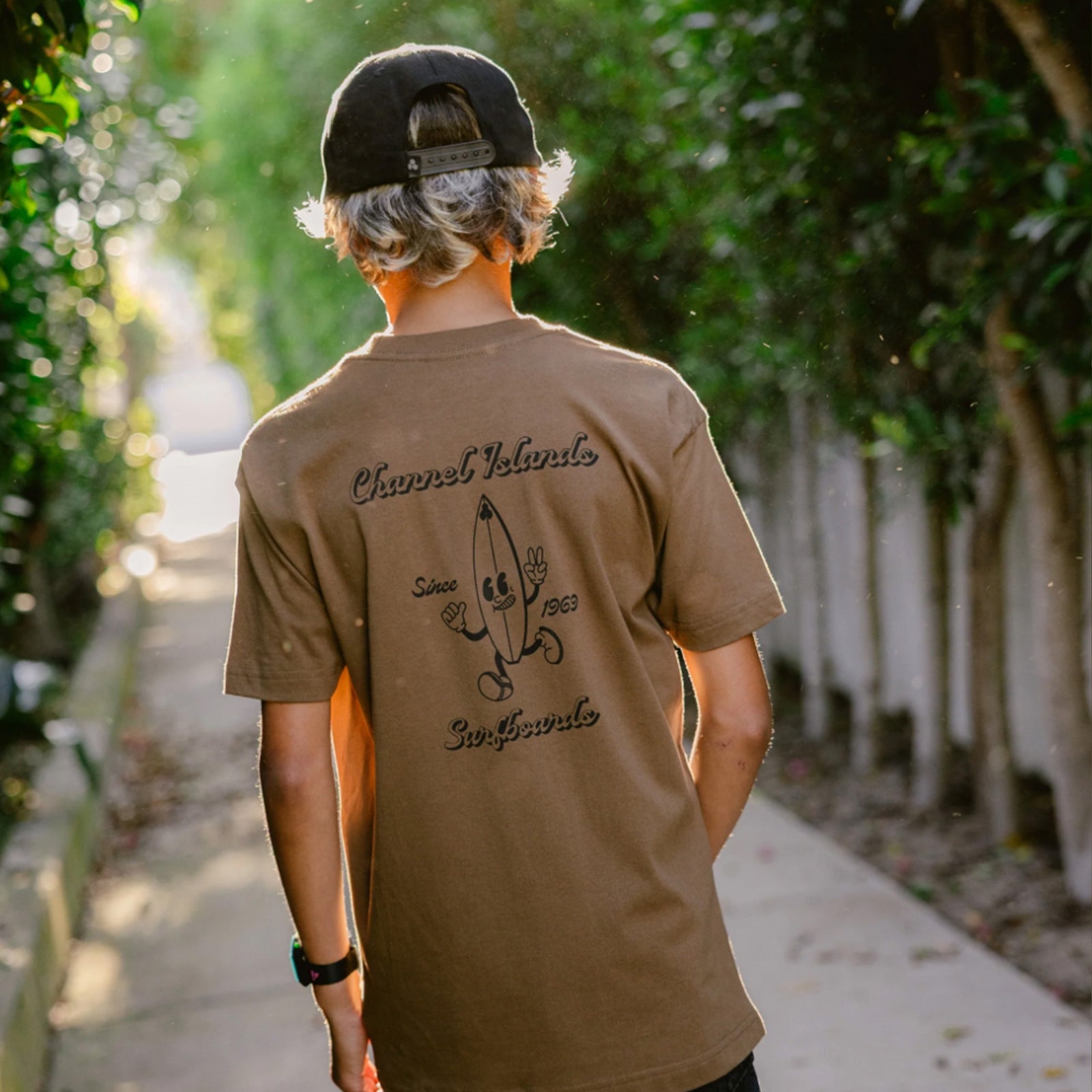 Channel Islands Surfy Youth Boy's S/S T-Shirt - Teak